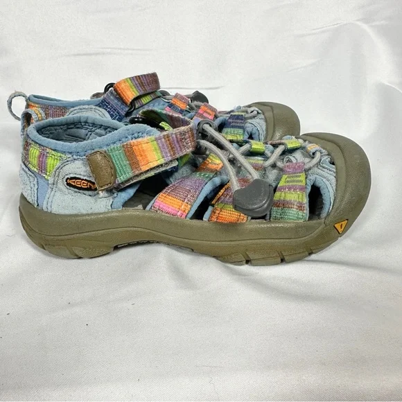 Keen Newport H2 Youth Sandals Rainbow Webbing Water Hiking Outdoor 12 Washable - Picture 7 of 12